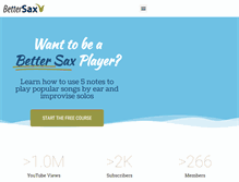 Tablet Screenshot of bettersax.com